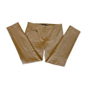 JM Reed High Waist Chino Khaki Tan Pants Women's Size M